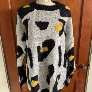 Adora Animal Pint With A Pop Of Color Sweater (1X)